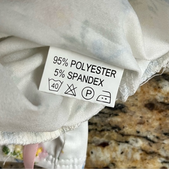 Sexy Floral Ribbon Strap Crop Top Lace Hippie Flower Ruffles Coquette  Cami S - Picture 7 of 12